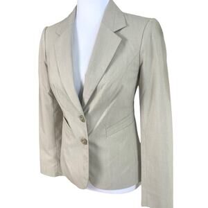 The Limited Collection Size 0 Women's Two Button Blazer Jacket Beige Career Work